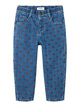 NMFLIVA LOOSE JEANS 2001-SE LIL Dark Blue Denim HEARTS