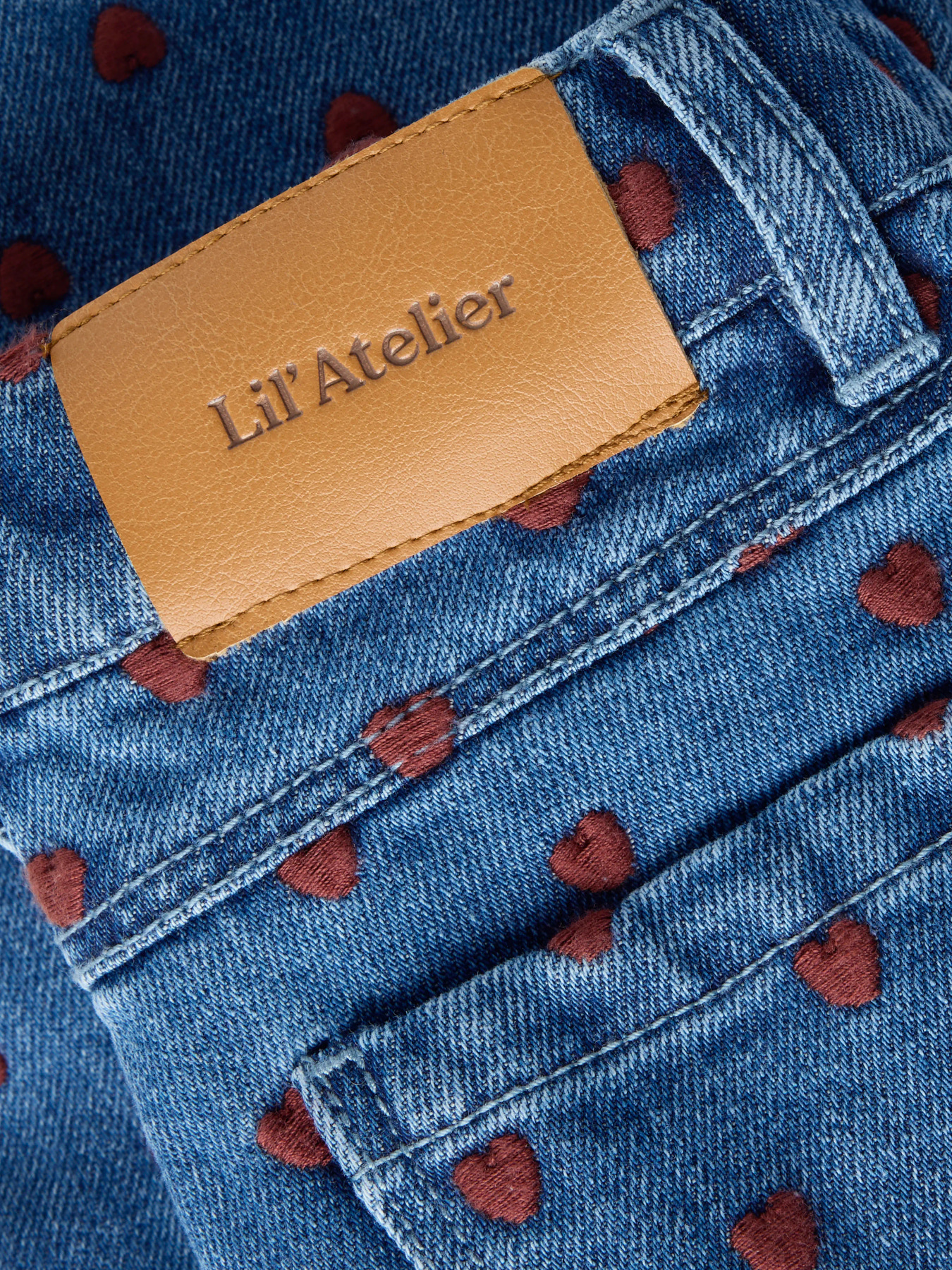 NMFLIVA LOOSE JEANS 2001-SE LIL Dark Blue Denim HEARTS - 5
