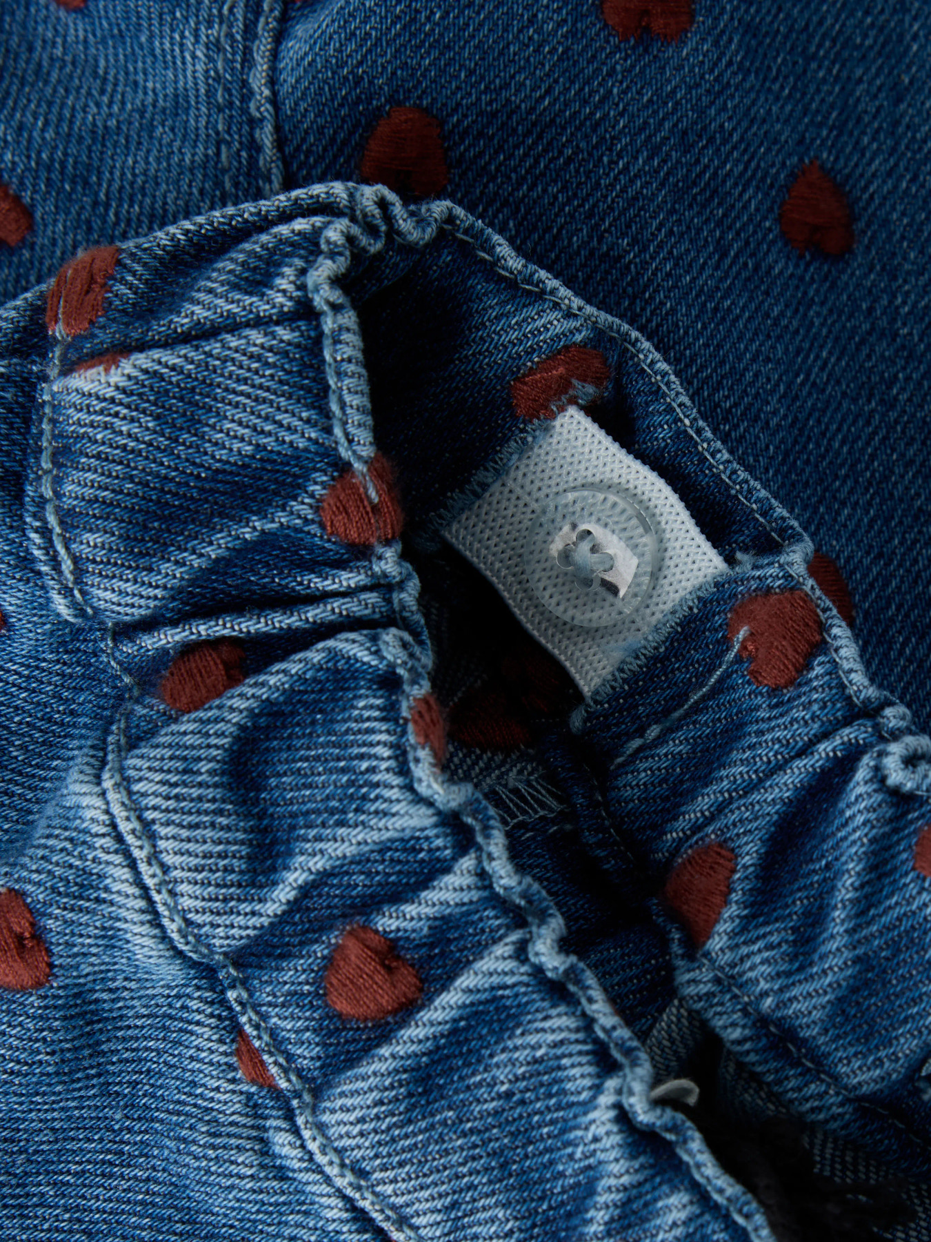 NBFLIVA LOOSE JEANS 2001-SE LIL Dark Blue Denim HEARTS - 4