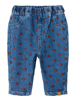 NBFLIVA LOOSE JEANS 2001-SE LIL Dark Blue Denim HEARTS