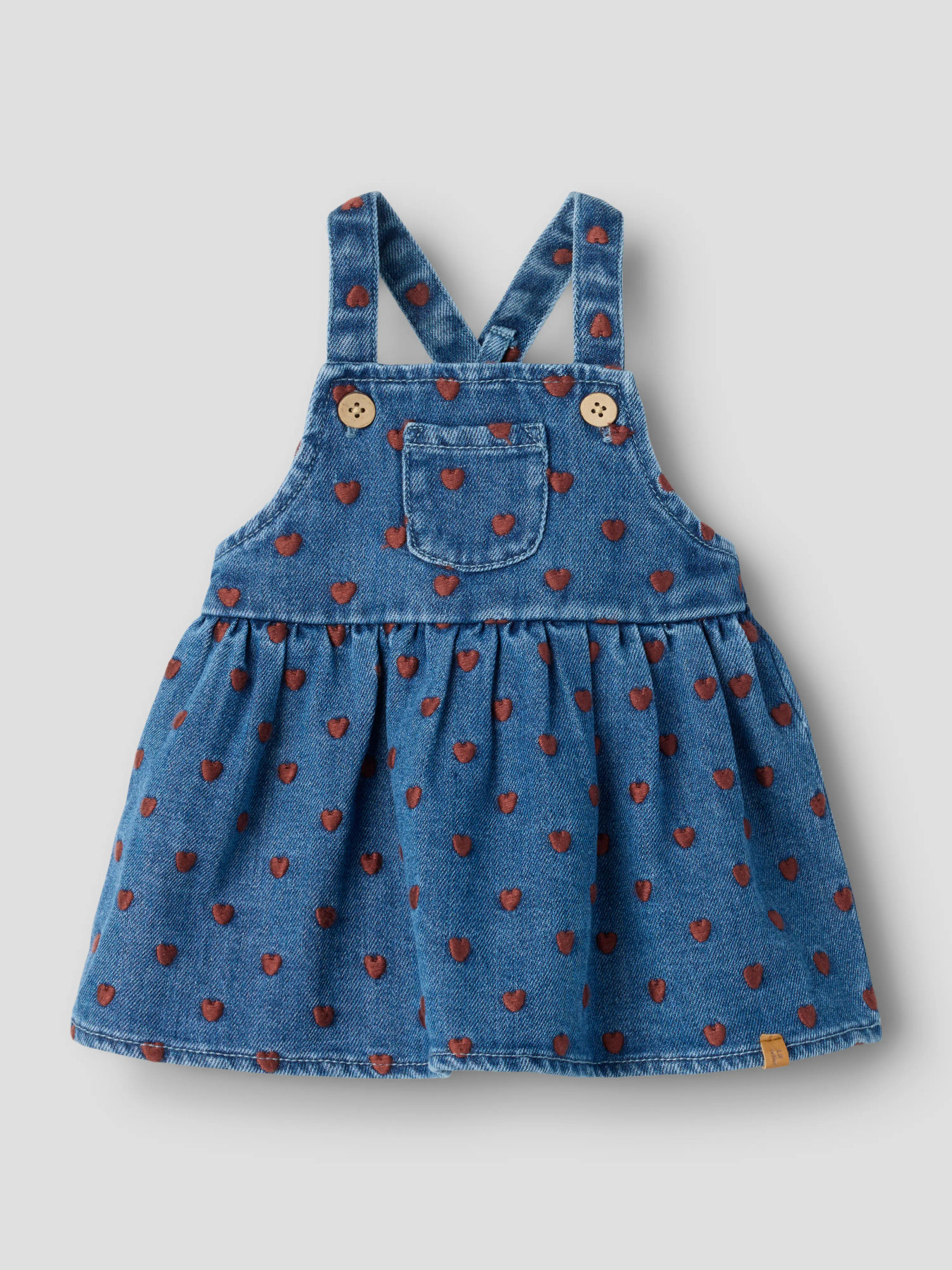 NBFLIVA LOOSE DNM SKIRTALL 2001-SE Dark Blue Denim HEARTS