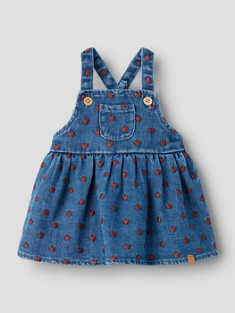 NBFLIVA LOOSE DNM SKIRTALL 2001-SE Dark Blue Denim HEARTS