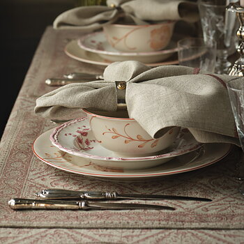 Linneduk Jaipur Old Rose