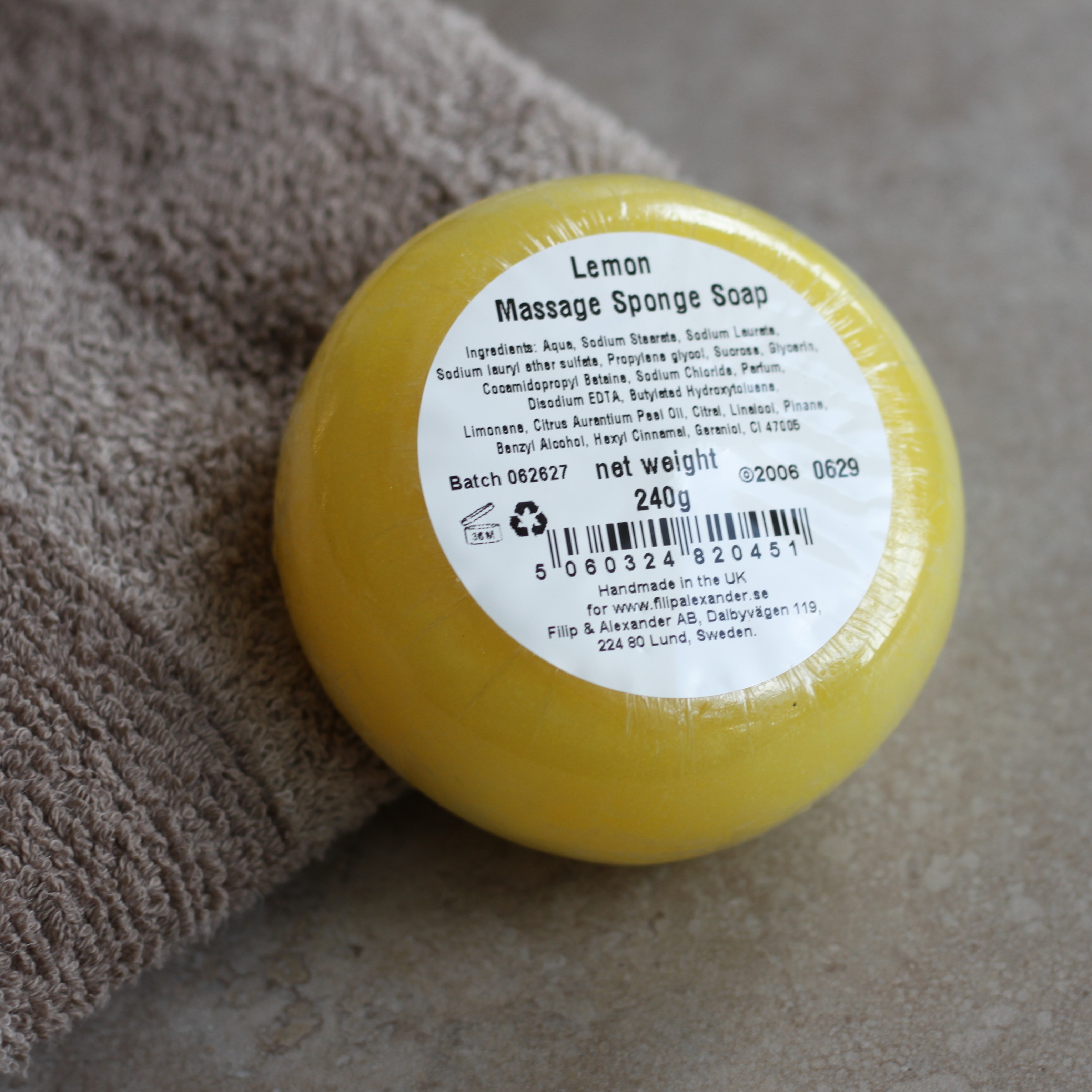 Massagetvål - Citron - 2