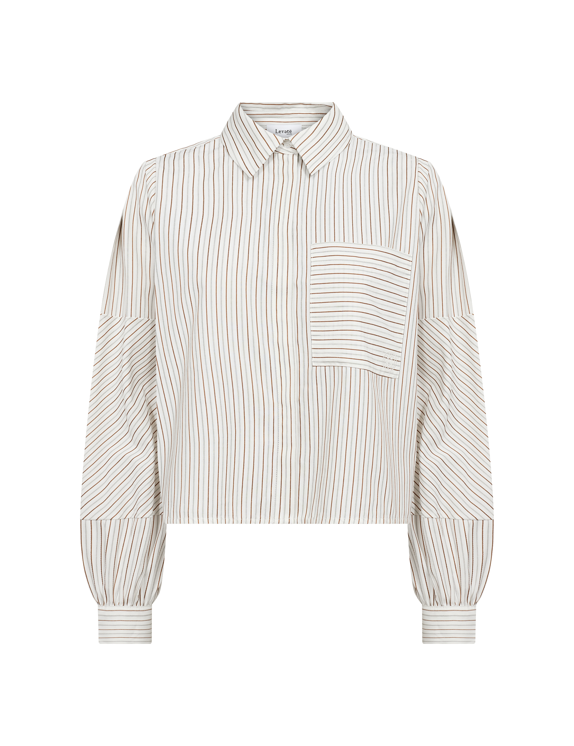 Leveté Room - Tess1 Blouse Star White Combi - 2