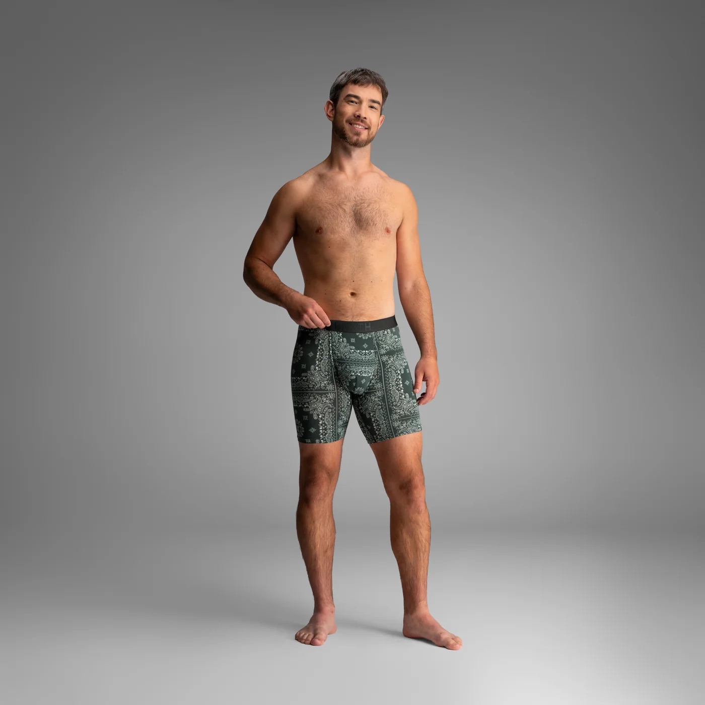 CLASSIC ICON BOXER BRIEF PRINT -  BANDANA DARKEST SPRUCE - 2