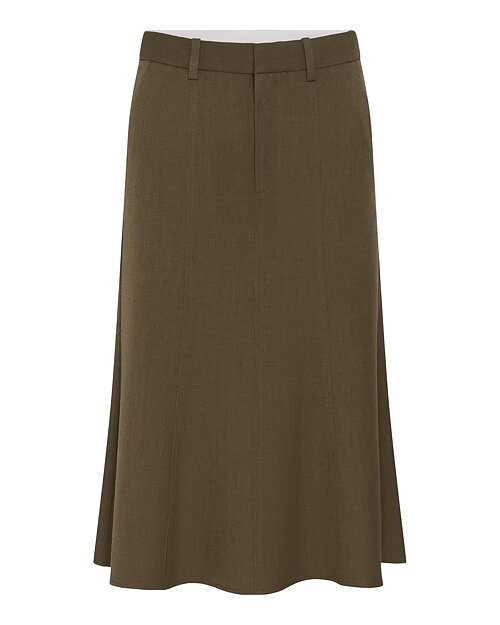 Kjol Stacy A-linje brun - 4