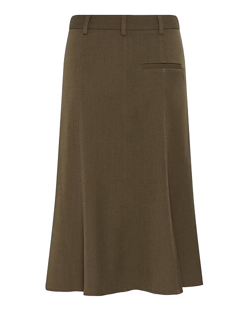 Kjol Stacy A-linje brun - 5