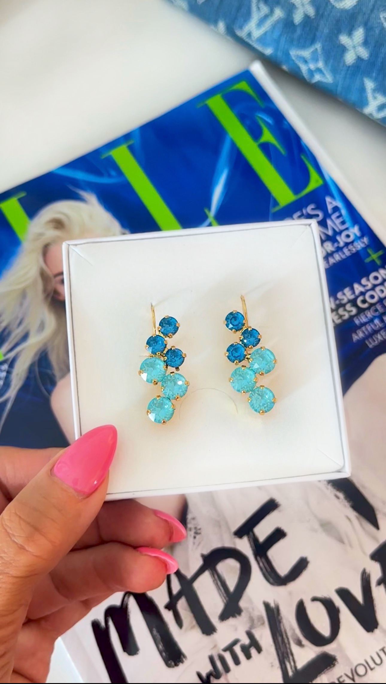 ÖrhängeVera Teal / Paradise Blue Lux Gold - 2