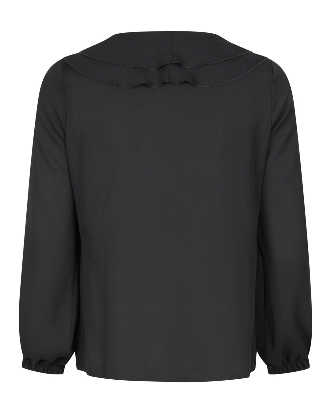 Blus Irina med volang svart - 2