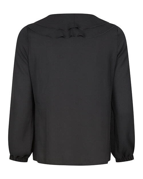 Blus Irina med volang svart - 2