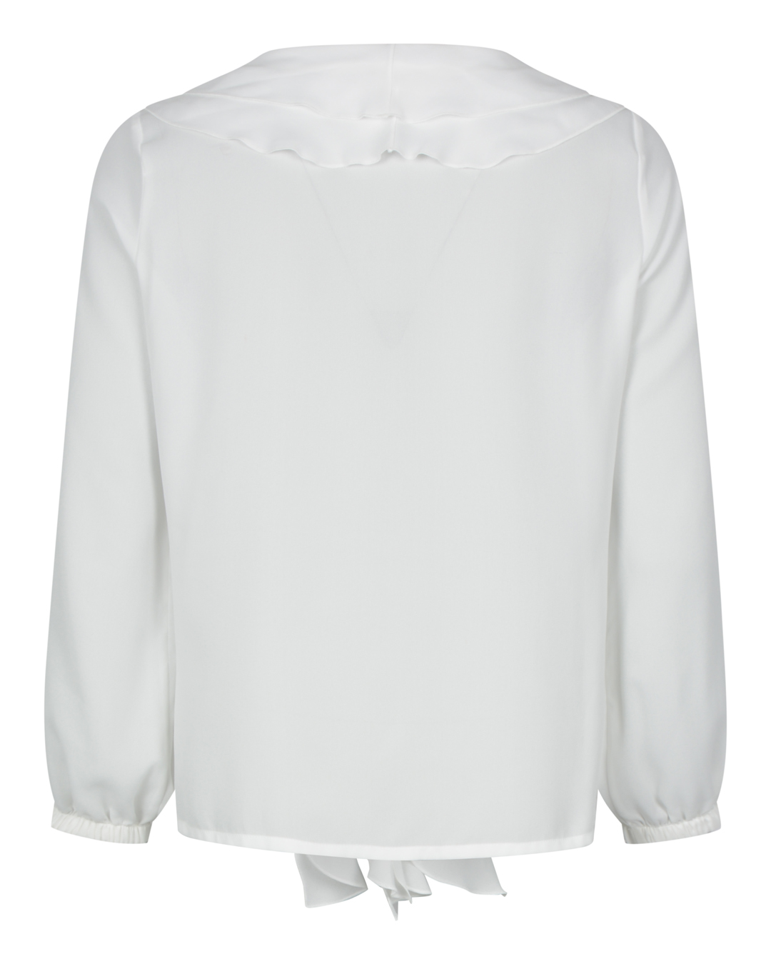 Blus Irina med volang offwhite - 2