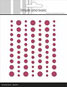Simple and Basic Matte Enamel Dots -Raspberry