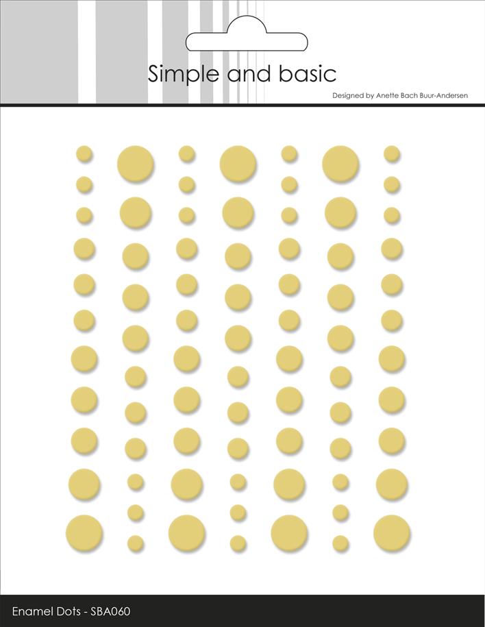 Simple and Basic Matte Enamel Dots -Buttercup 