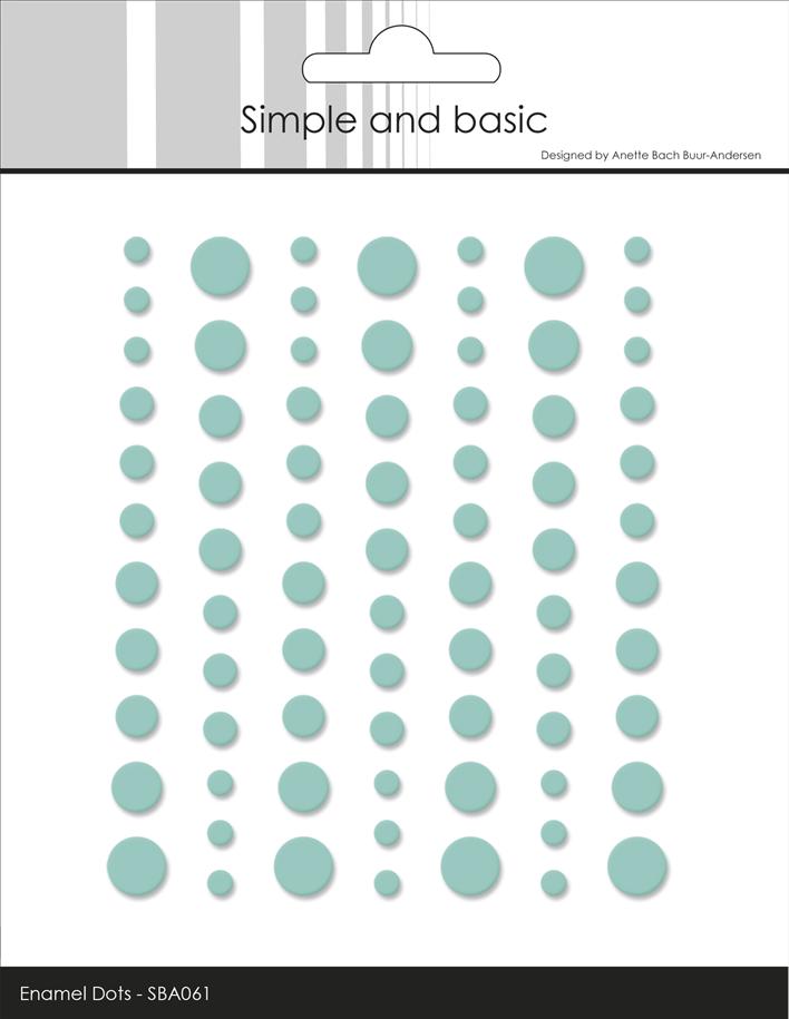Simple and Basic Matte Enamel Dots -Mint