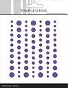 Simple and Basic Matte Enamel Dots -Purple