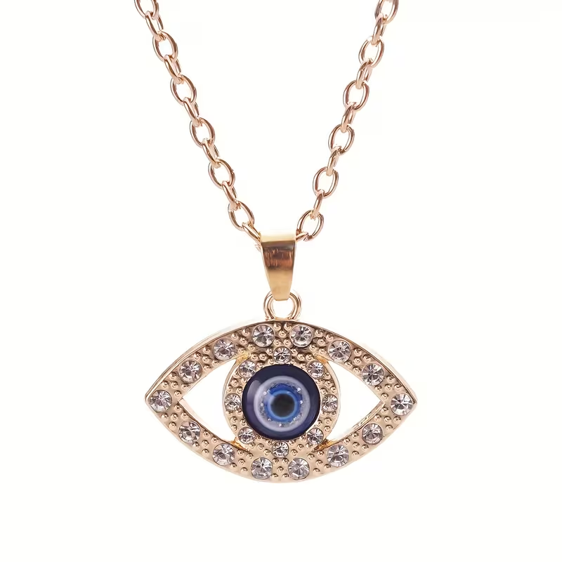 Halsband "Golden Eye" med Cubic Zirconia och i 18K Guldplätering - 4
