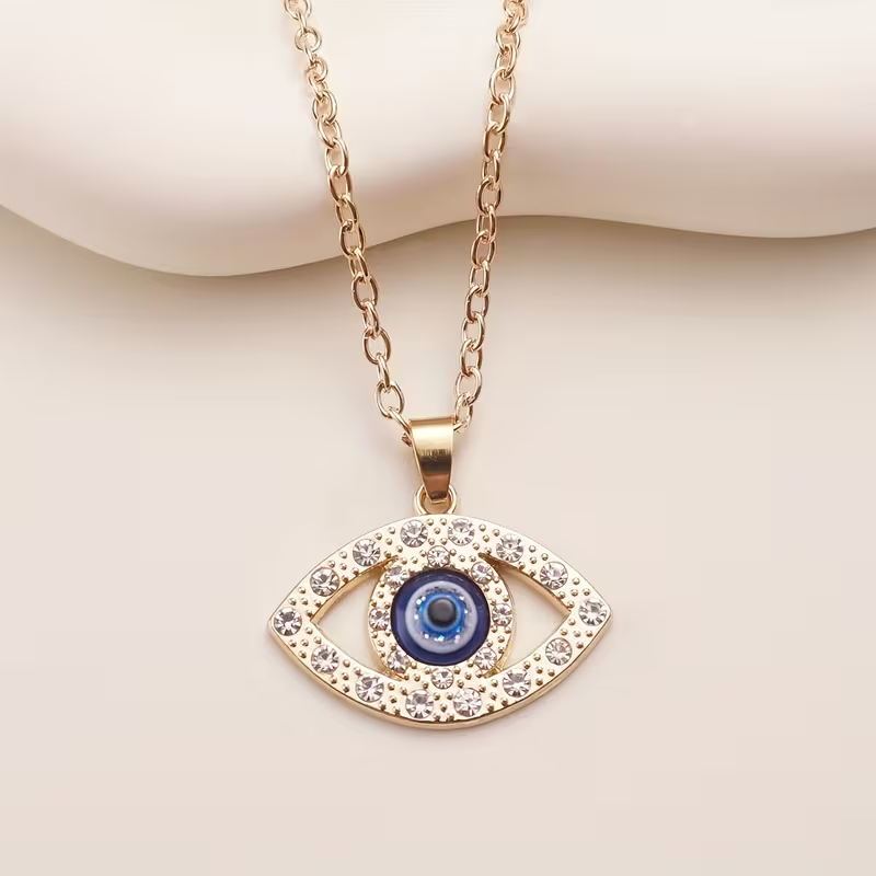 Halsband "Golden Eye" med Cubic Zirconia och i 18K Guldplätering - 2