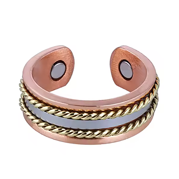 Ring i Antik Koppar med Magneter