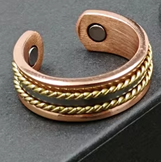 Ring i Antik Koppar med Magneter - 3