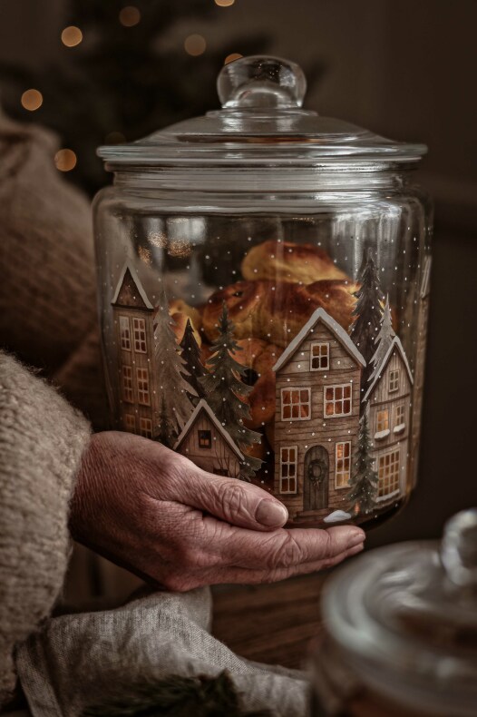 Glass jar Santas Cottage 4 liter - Majas Cottage