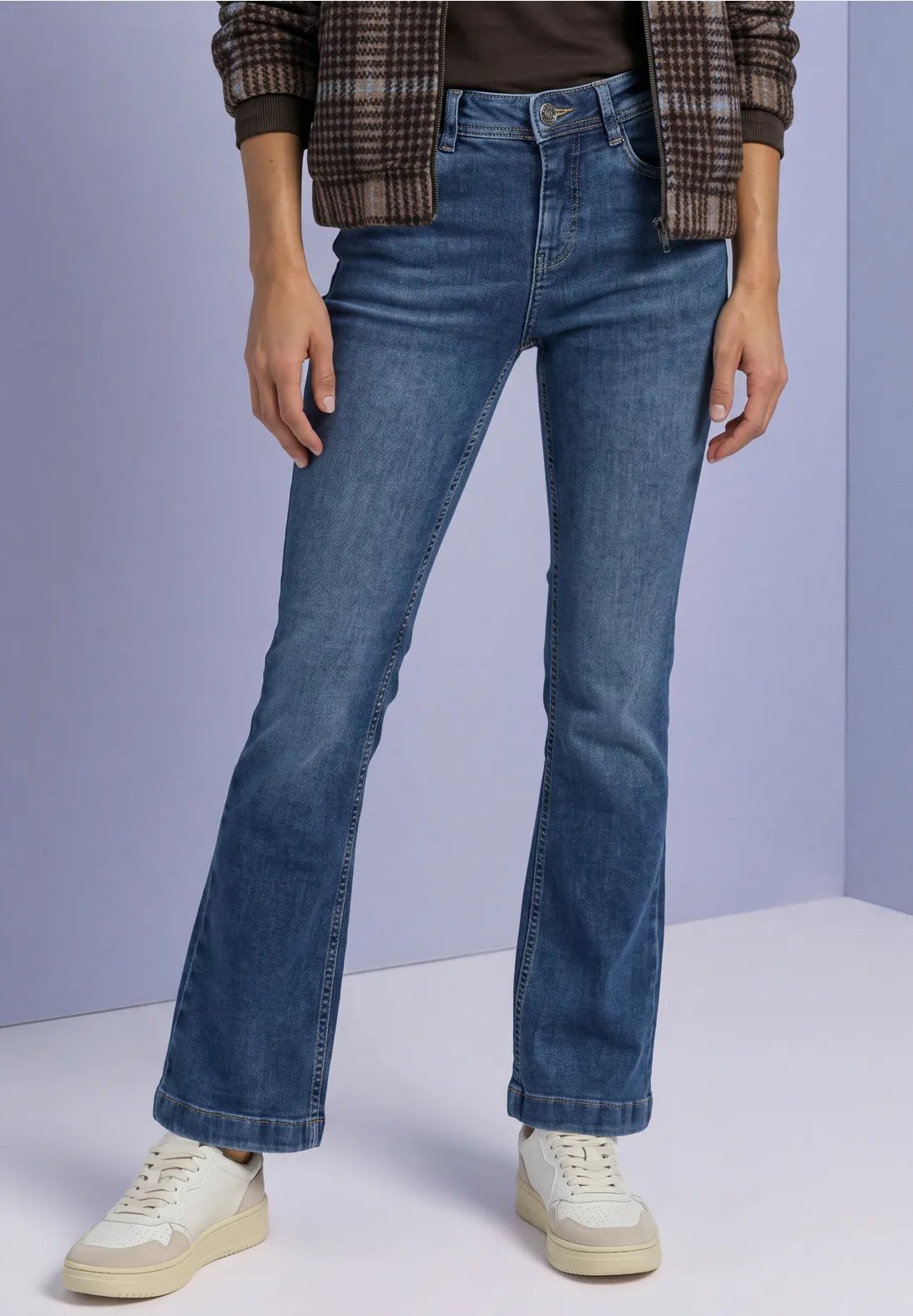 QR Blaire Bootcut HW, L.30 - Blue - Street One