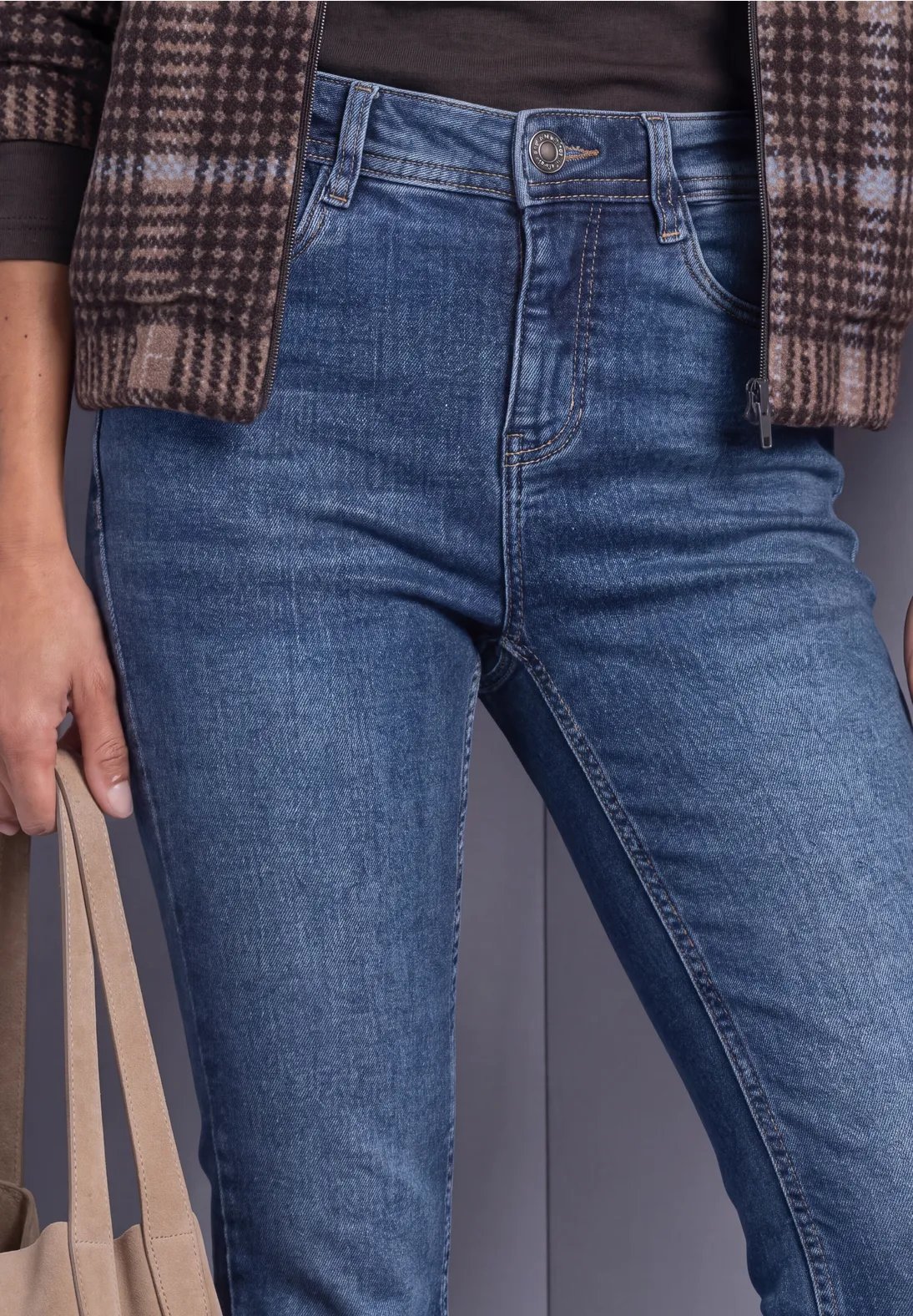 QR Blaire Bootcut HW, L.30 - Blue - Street One
