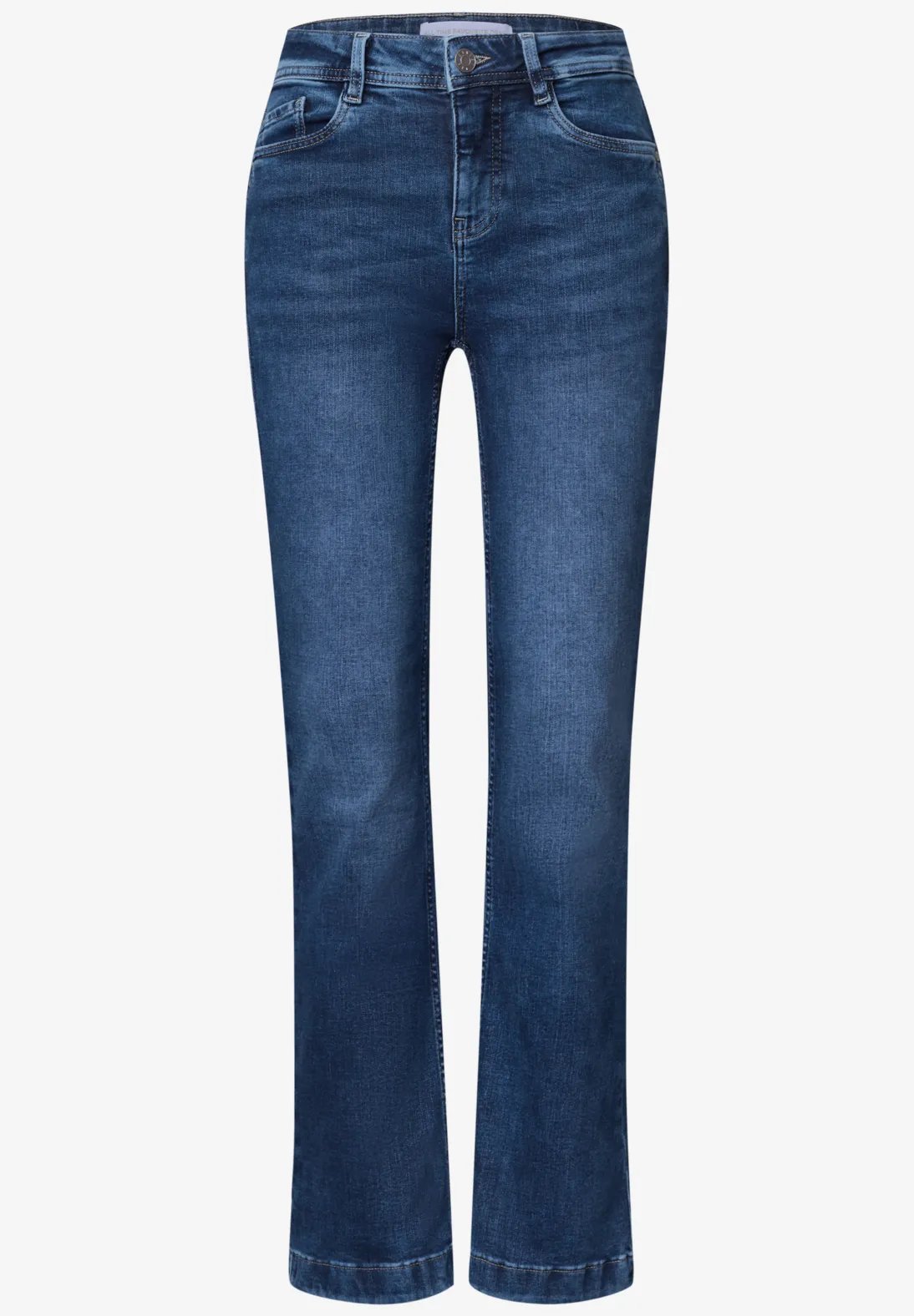 QR Blaire Bootcut HW, L.30 - Blue - Street One - 4