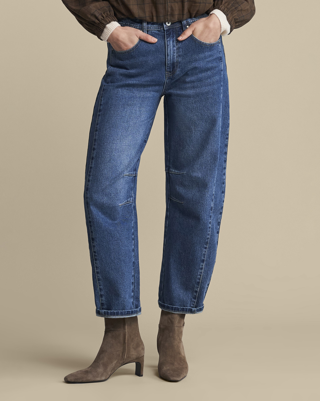 Barreljeans Cayla mellanblå denim - 3
