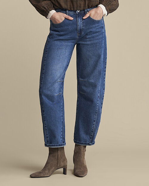 Barreljeans Cayla mellanblå denim - 3