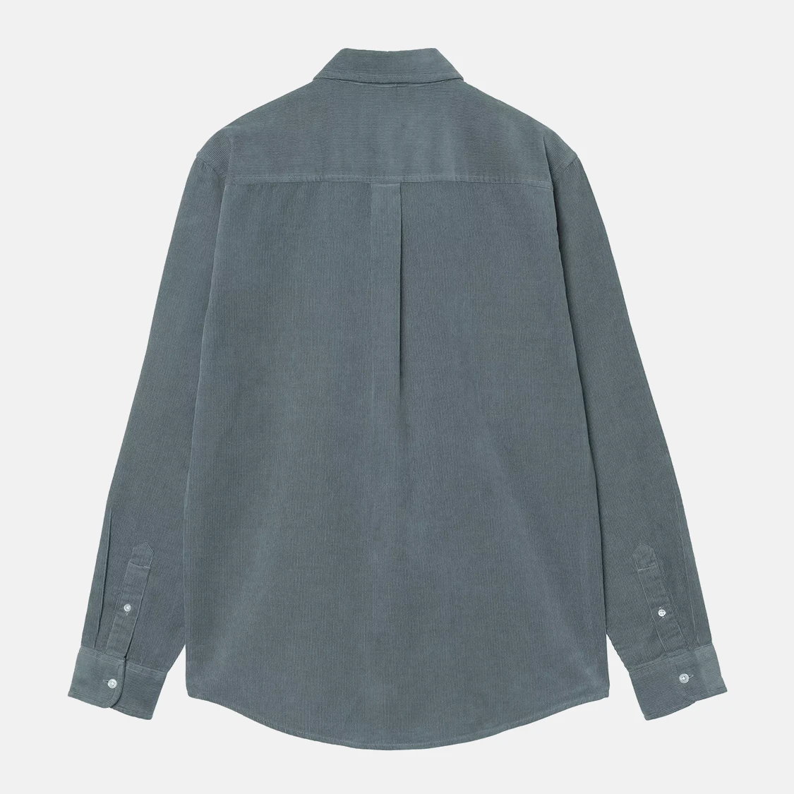Carhartt WIP - Madison Fine Cord Long Sleeve Shirt Cozy Blue/Wax - 5
