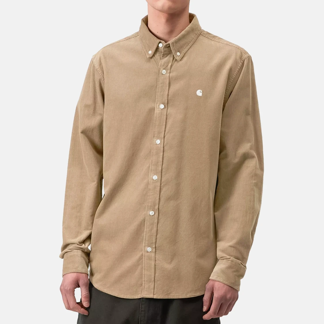 Carhartt WIP - Madison Fine Cord Long Sleeve Shirt Iroko/Wax