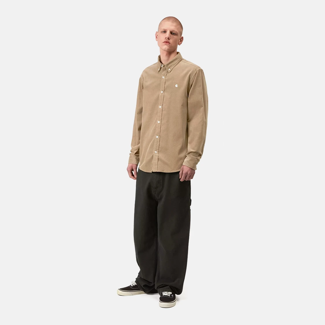 Carhartt WIP - Madison Fine Cord Long Sleeve Shirt Iroko/Wax - 3