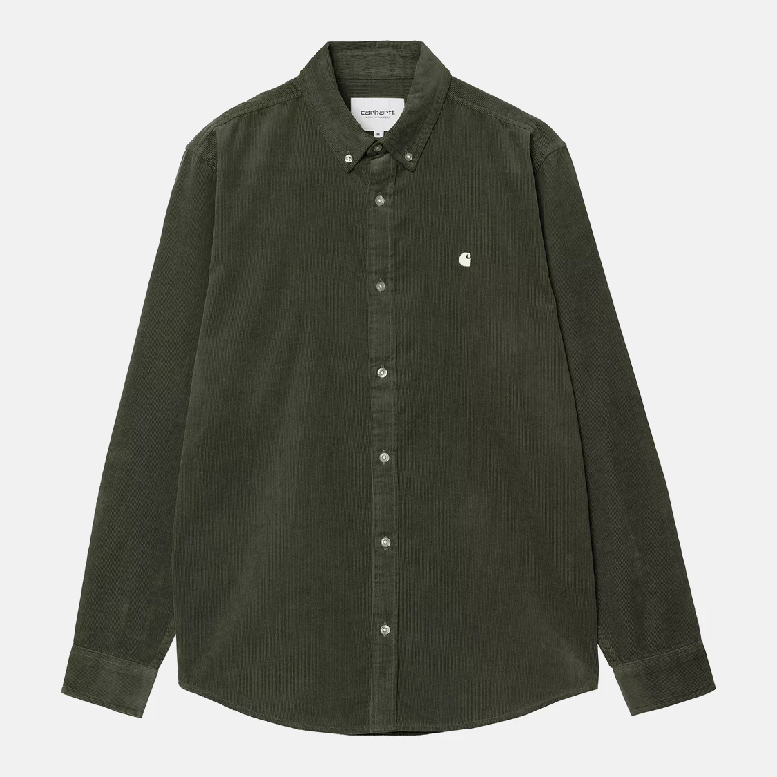 Carhartt WIP - Madison Fine Cord Long Sleeve Shirt Optunia/Wax - 4