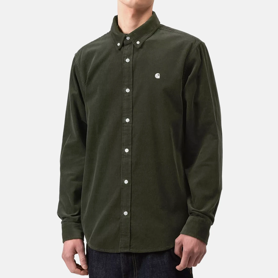 Carhartt WIP - Madison Fine Cord Long Sleeve Shirt Optunia/Wax