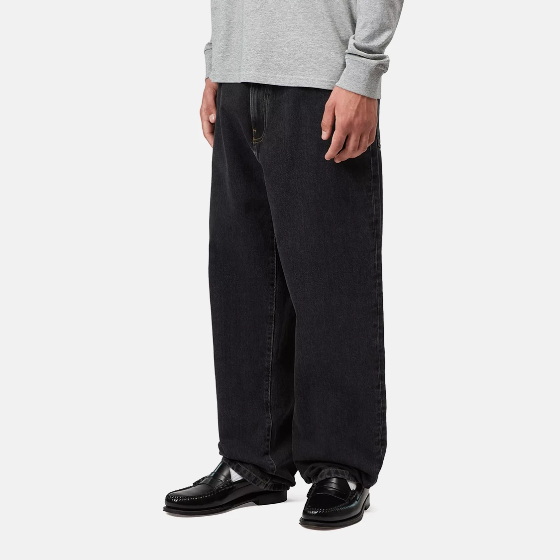 Carhartt WIP - Aaron Pant Black Stone Washed