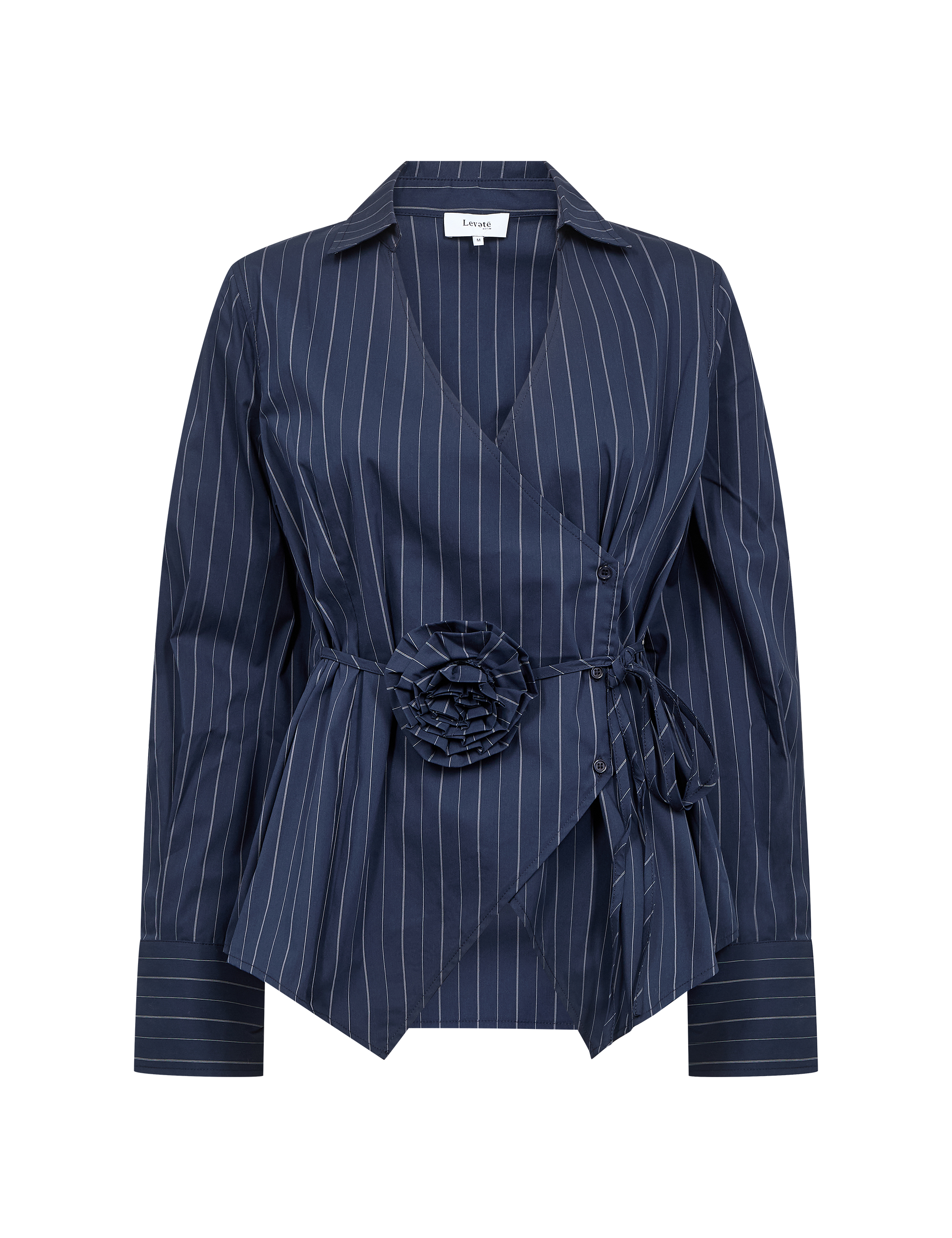 Leveté Room - Teo 1 Blouse Dark Navy Combi - 5