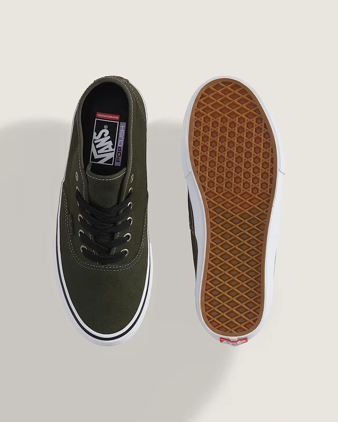 Vans Skate Authentic Mid Obsidian Fern Skatesko - 4