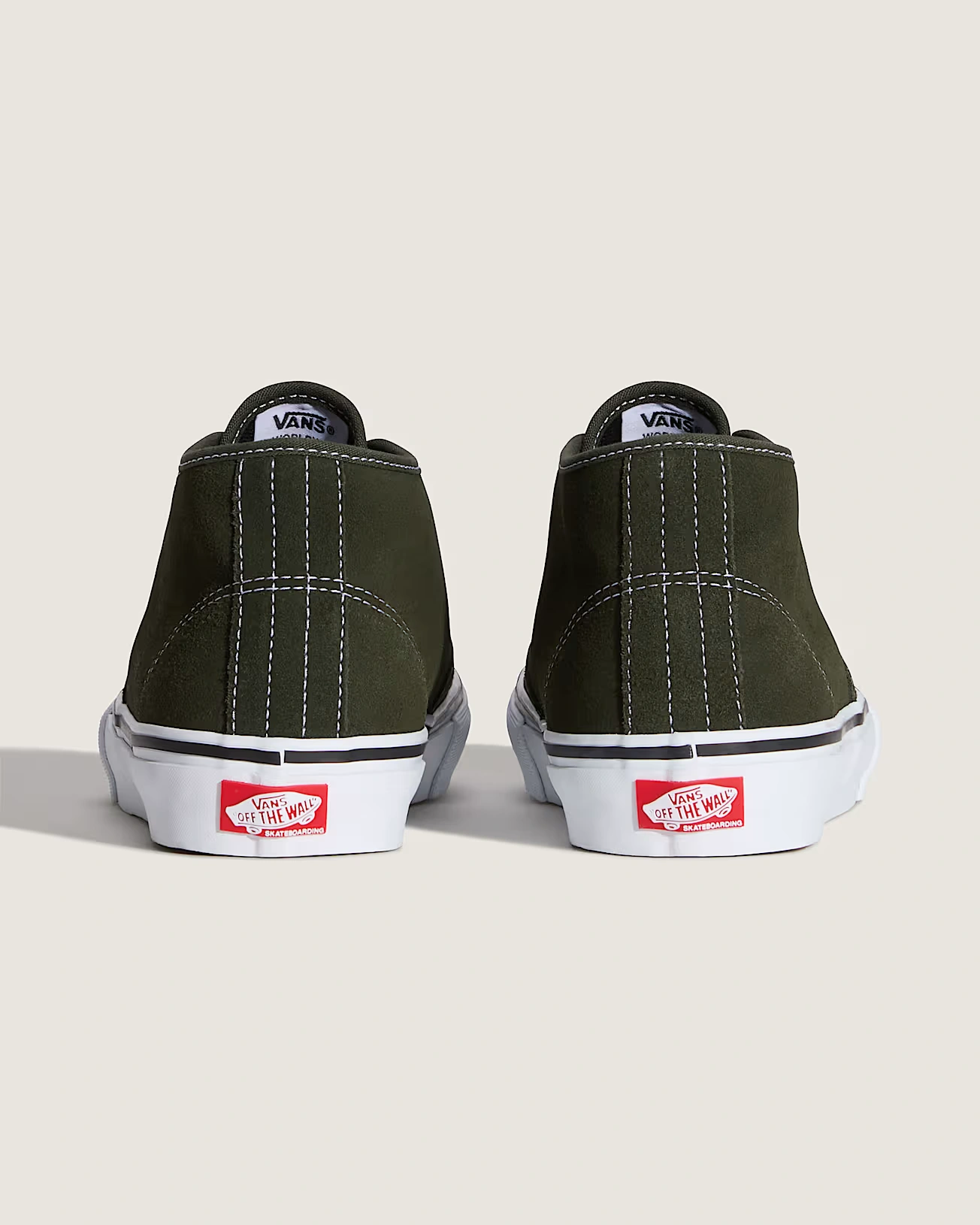 Vans Skate Authentic Mid Obsidian Fern Skatesko - 3