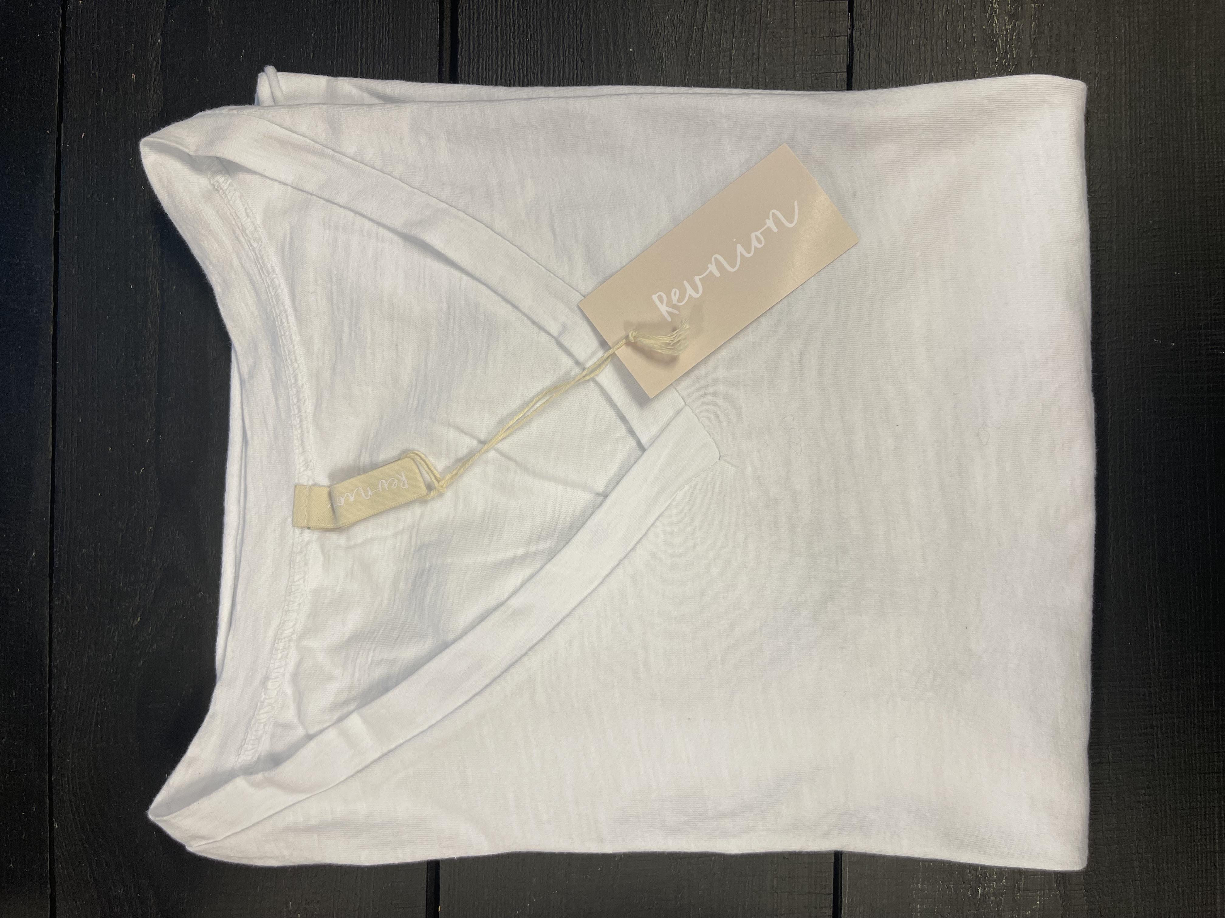 Reunion Classic V T-shirt Vit