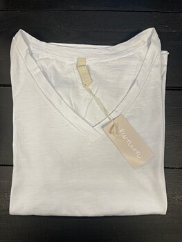 Reunion Classic V T-shirt Vit