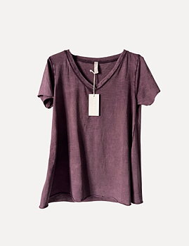 Reunion Classic V T-shirt Plum