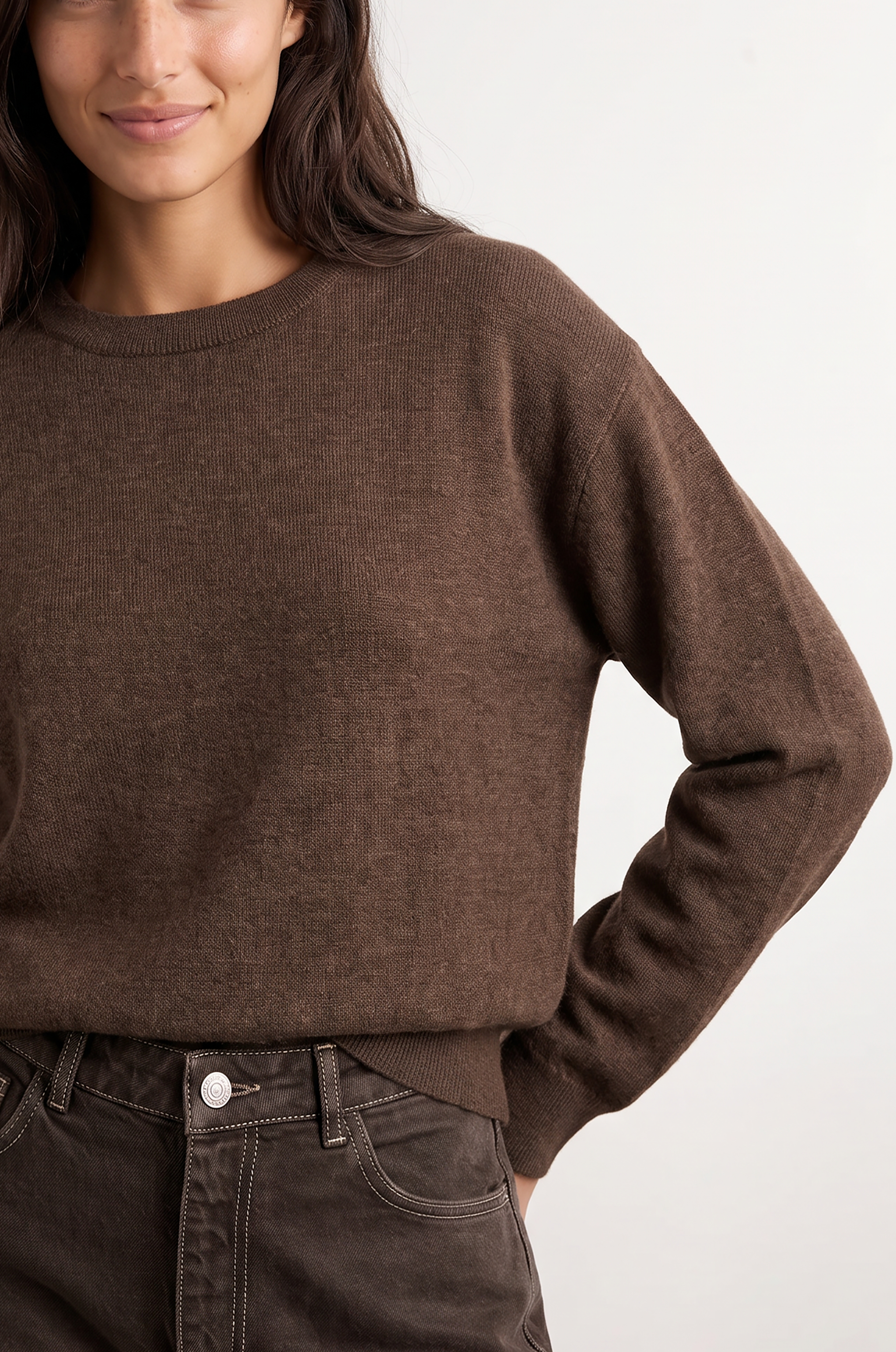 Leveté Room - Ismaila 24 Pullover Fondue Fudge - 3