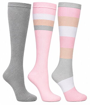 3-Pack Sthlm Sock co. Stödstrumpor Block- & Topp randiga