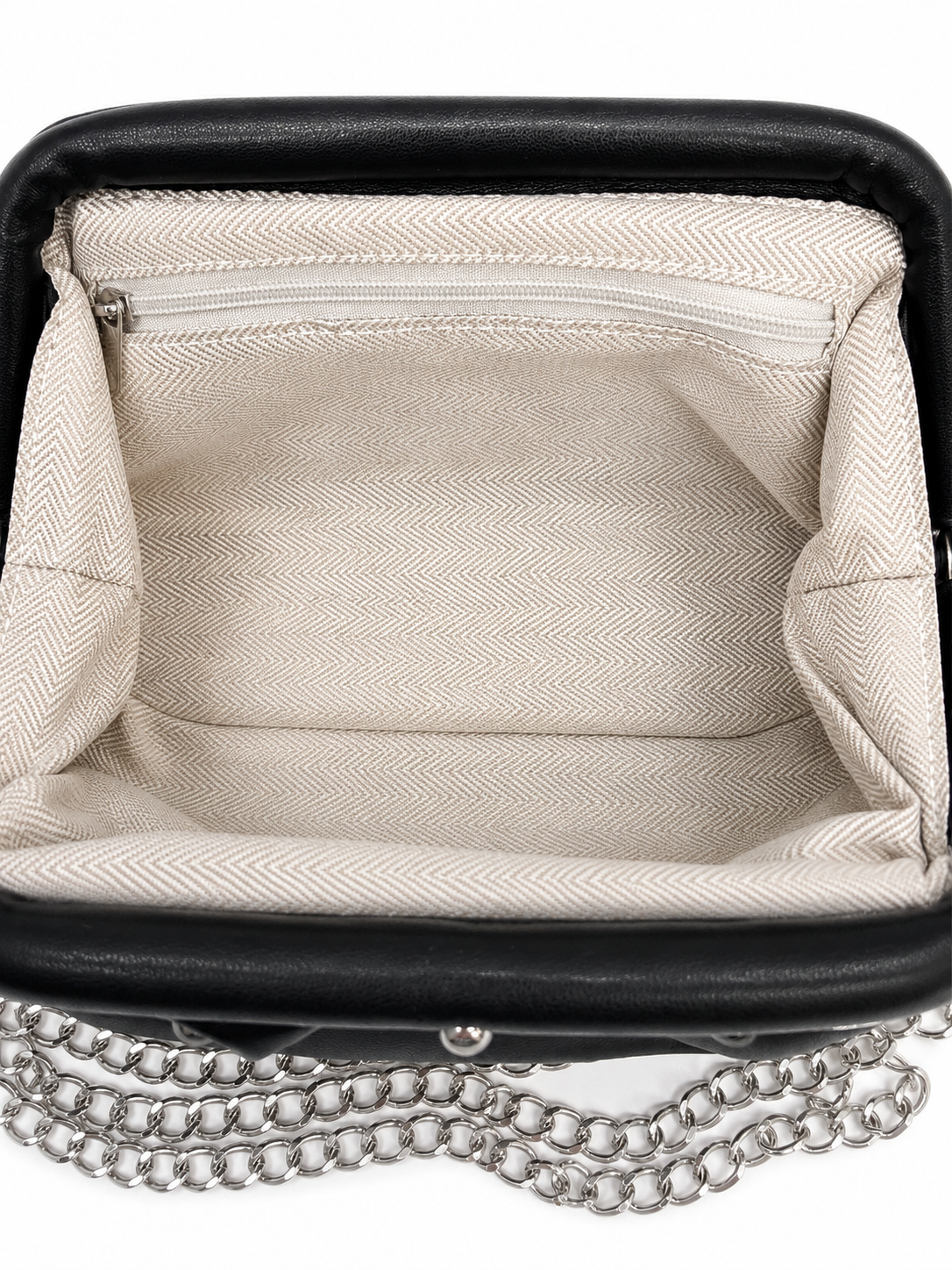 MIO STUDDED FRAME POUCH BLACK