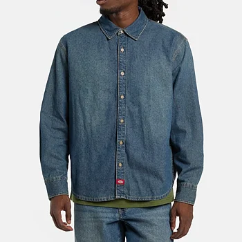 Dickies - Lightweight Denim Shirt Khaki Tinted Blue