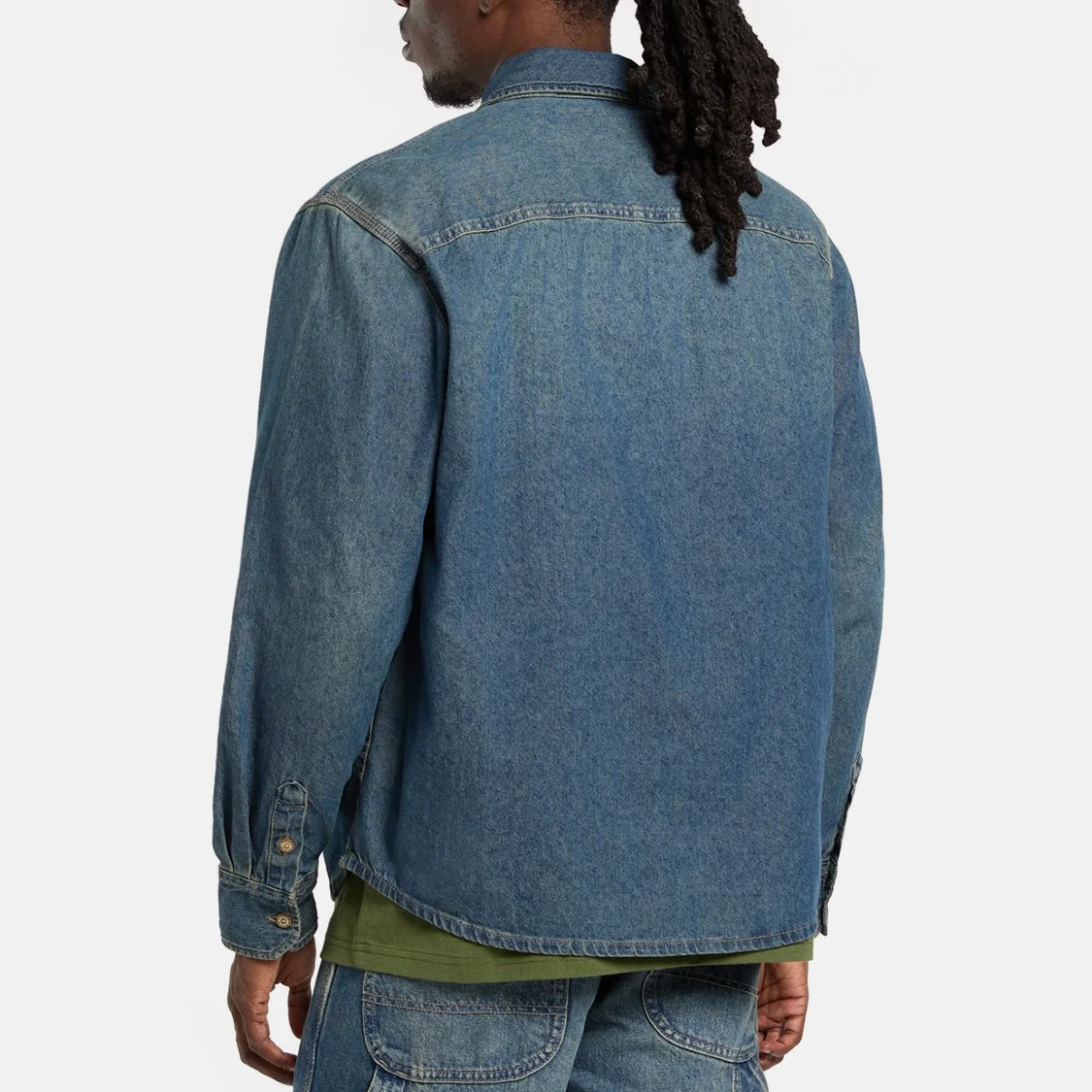 Dickies - Lightweight Denim Shirt Khaki Tinted Blue - 2