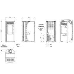 Pelletskamin Nobis N70 TOP 9 kW - 3