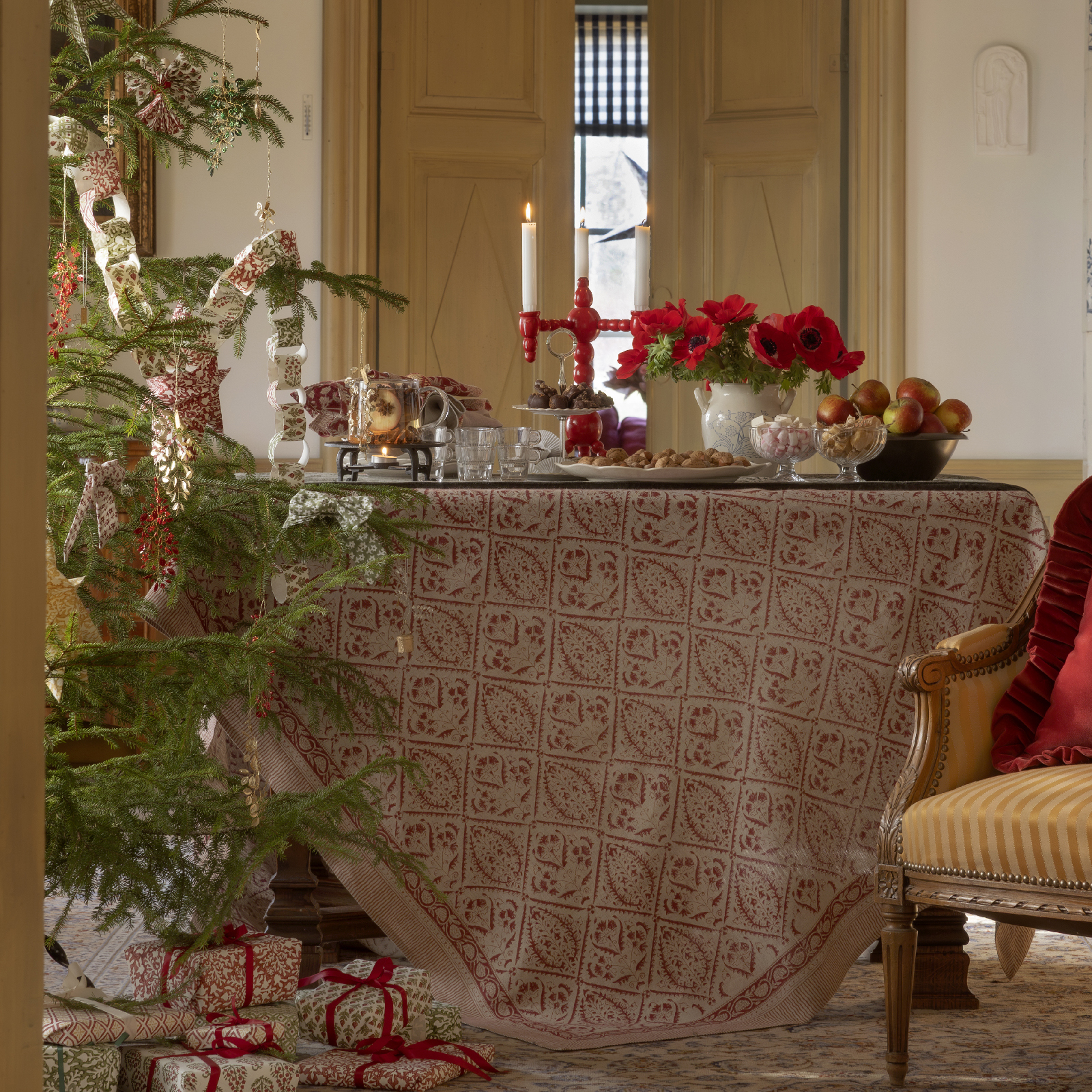 Linneduk Jaipur Red - 4