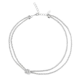 Caroline Svedbom Gemma Knot halsband rhodium